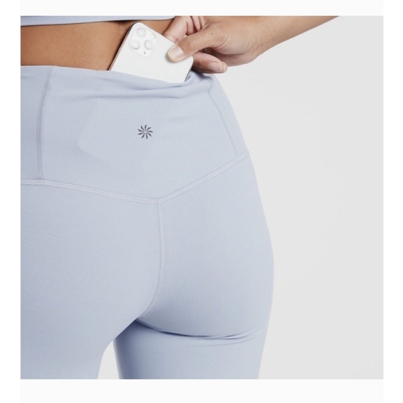 Athleta Elation Flare Pants $109 Light Blue Women Medium Soft Stretch Yoga - Picture 3 of 11